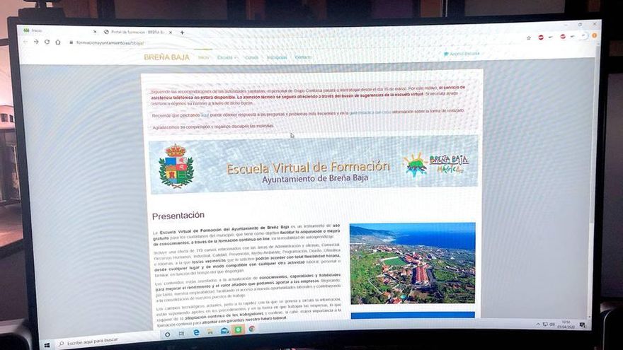 Cursos a través de internet.