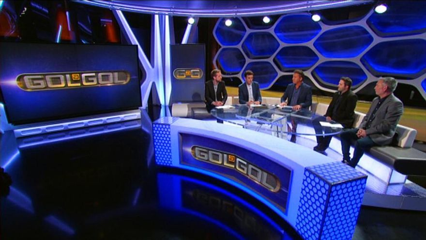 El equipo de Gol a gol, en una de sus emisiones