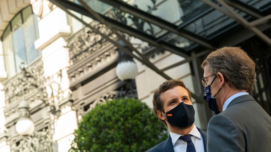 La nueva foto de Colón evidencia la división interna entre Casado y el sector moderado del PP sobre la relación con Vox