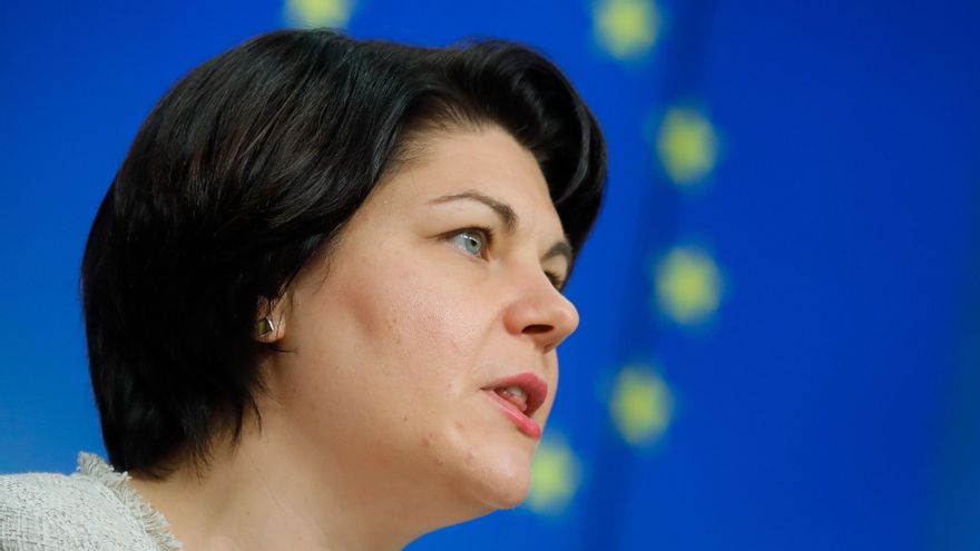 La primera ministra moldava, Natalia Gavrilita, en foto de archivo. EFE/EPA/STEPHANIE LECOCQ