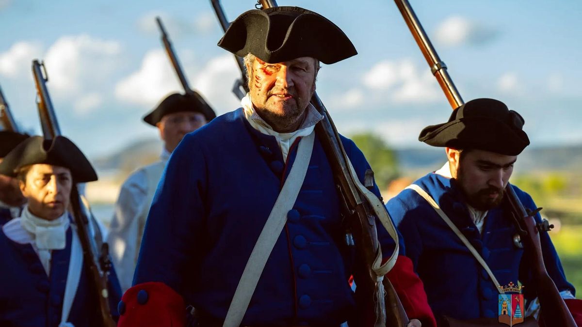 Un momento de la recreación de la batalla de Almansa, en 2025