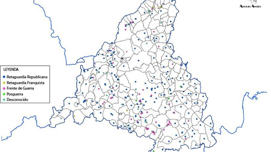 Las nuevas fosas identificadas por ArqueoAntro.