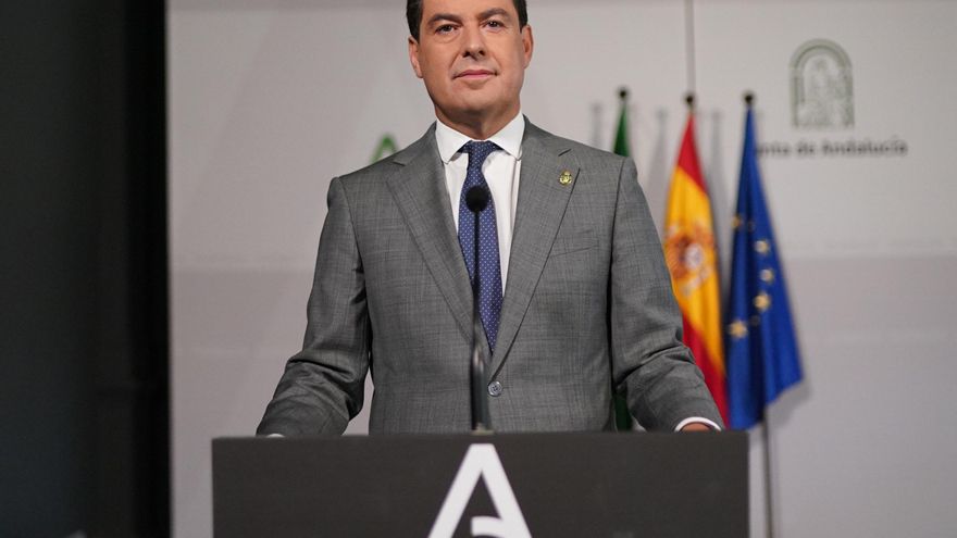 El presidente de la Junta de Andalucía, Juanma Moreno