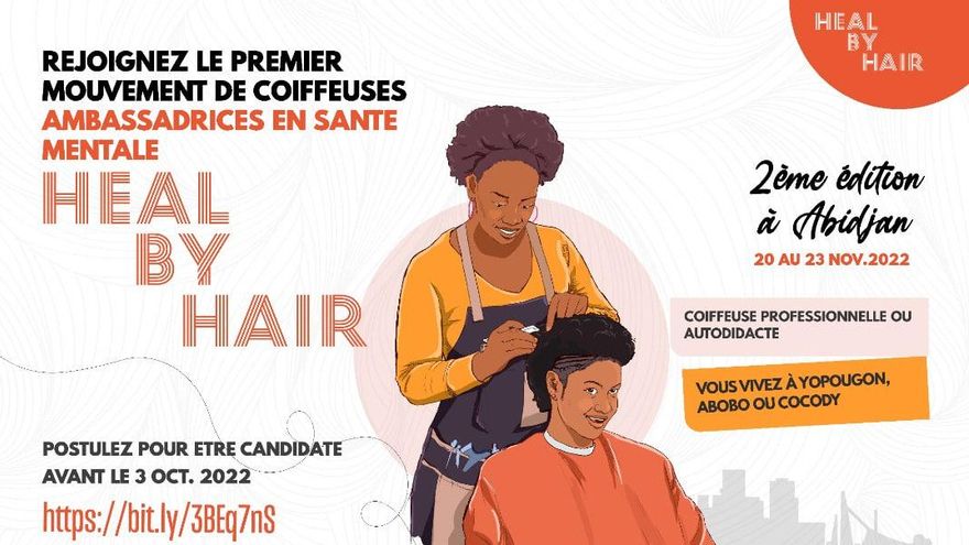 Cartel informativo de la campaña "Heal by Hair".