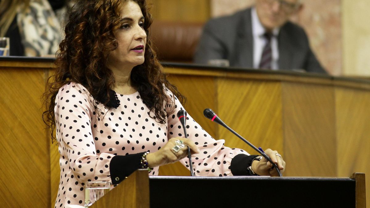 María Jesús Montero en el debate.