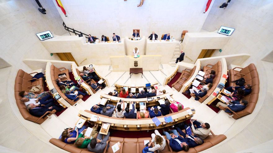 Archivo - Imagen de archivo.- Pleno del Parlamento de Cantabria