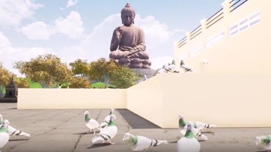 Una estatua de Buda de 47 metros coronará en Cáceres el que será el mayor centro budista de Occidente