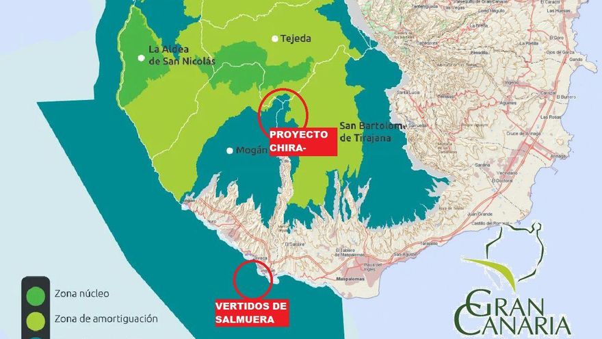 La Red de Círculos de Podemos Gran Canaria muestra su rechazo a la central hidroeléctrica de Chira-Soria