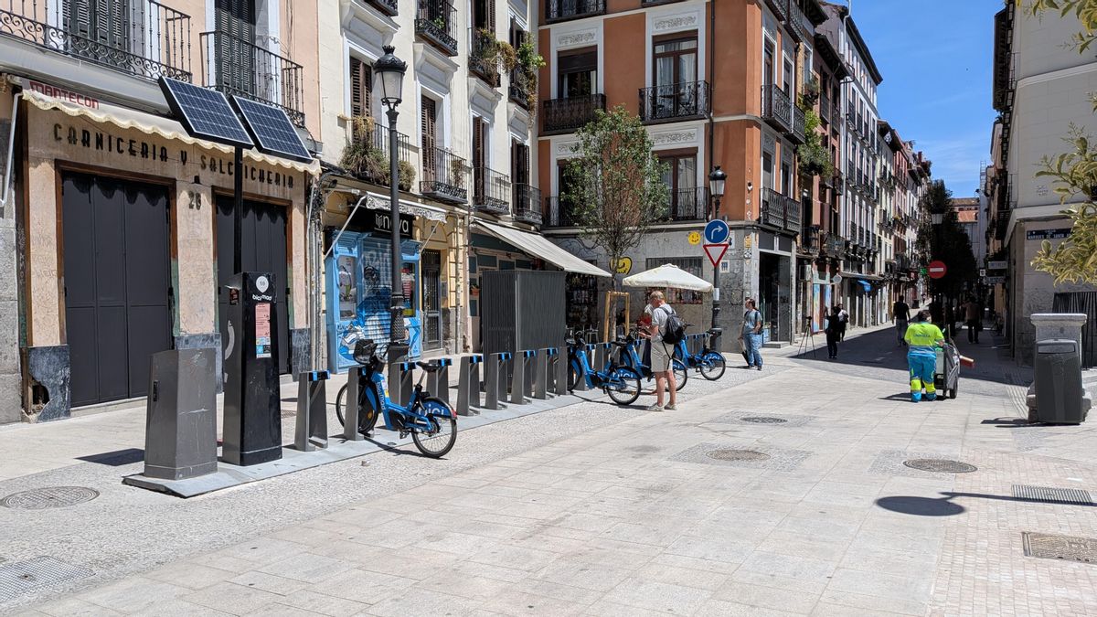 Nueva ubicación de la estación de Bicimad del Rastrillo