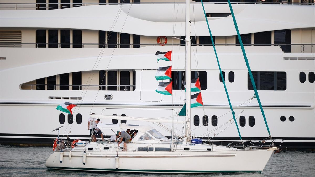 La Global Sumud Flotilla que partió del Puerto de Barcelona para llevar ayuda humanitaria a Gaza.