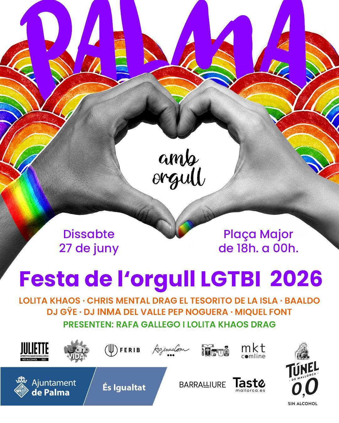 Cartel promocional de la fiesta organizada por el Ayuntamiento.