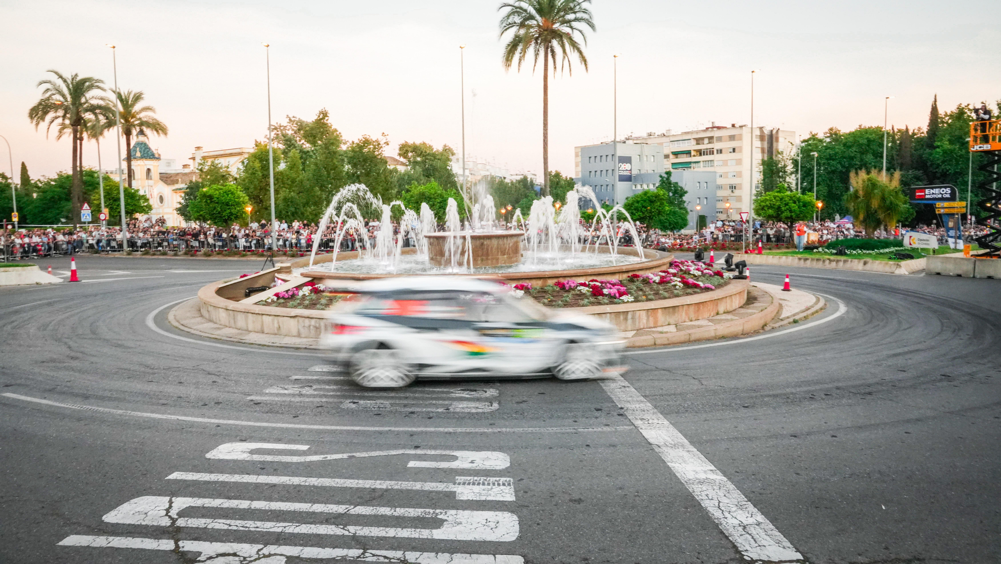 Tramo urbano del Rally Sierra Morena