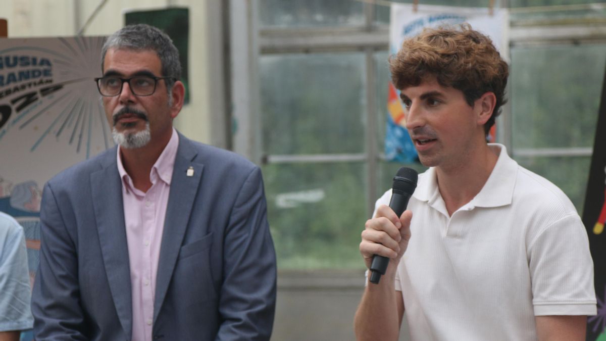 Eneko Goia y Insausti en la presentación de Semana Grande de Donostia