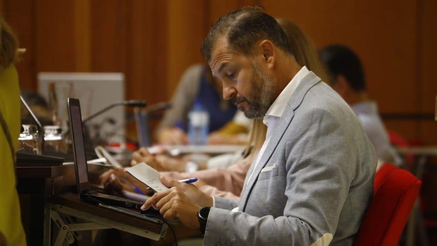 David Dorado en su primer Pleno como concejal no adscrito