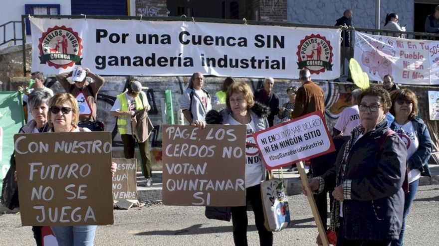 Pueblos Vivos convoca una cadena humana en Cuenca contra la contaminación del agua por nitratos de macrogranjas