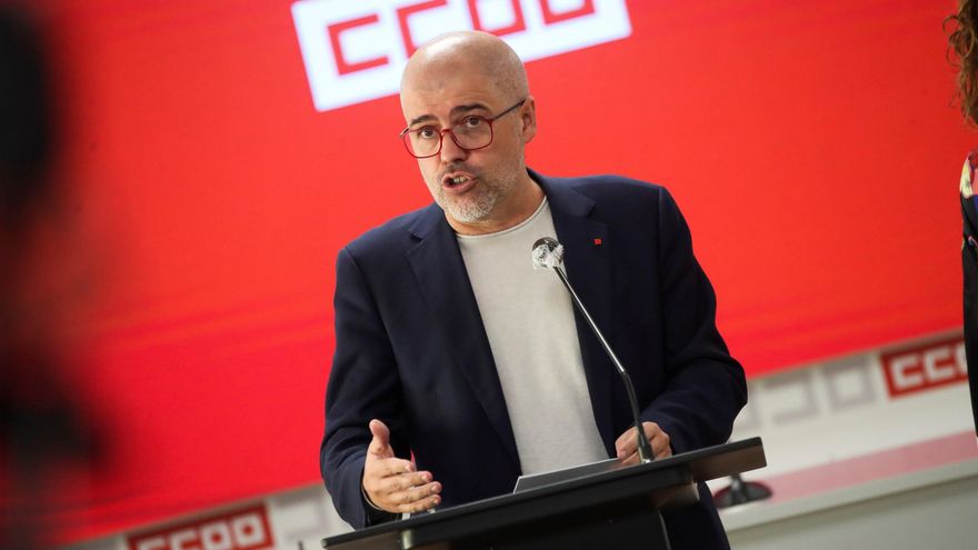 El secretario general de CCOO, Unai Sordo, en una fotografía de archivo. EFE/David Fernández