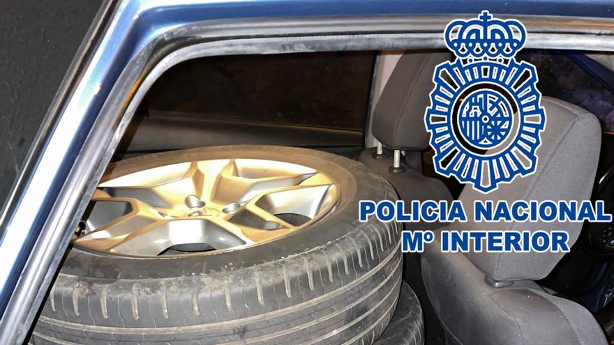 Las ruedas sustraídas en uno de los robos