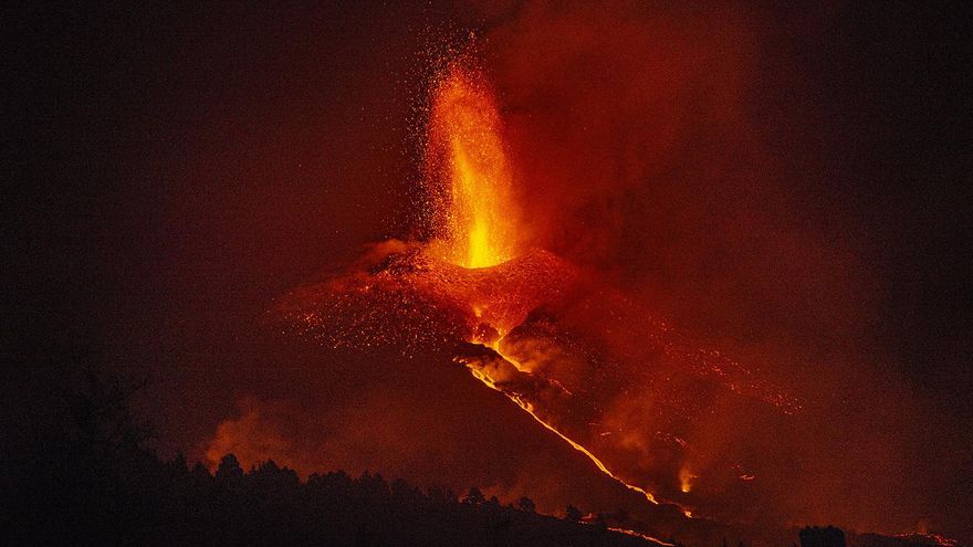 El volcán de La Palma. / Fotos: Leandro Betancor Fajardo