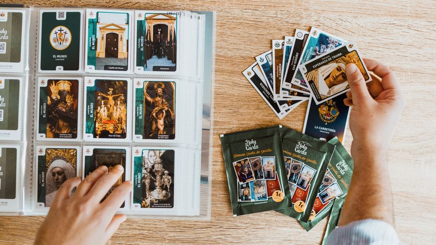 'HolyCards', la versión moderna y cofrade de los cromos de toda la vida que se ha convertido en "un éxito absoluto"