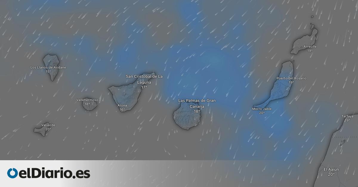 La lluvia regará de nuevo a Canarias: esta es la previsión de Aemet