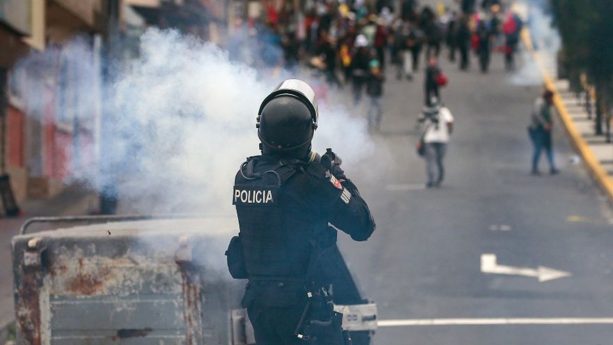 Represión en Ecuador