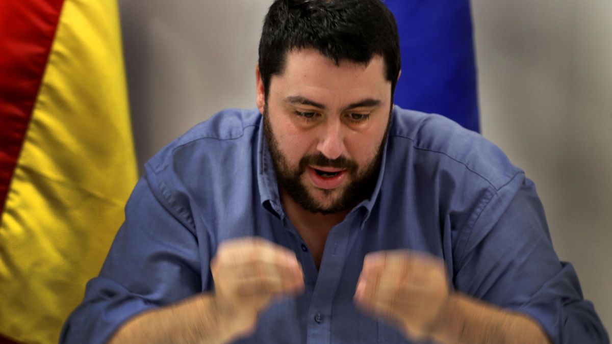 David García, durante la entrevista.