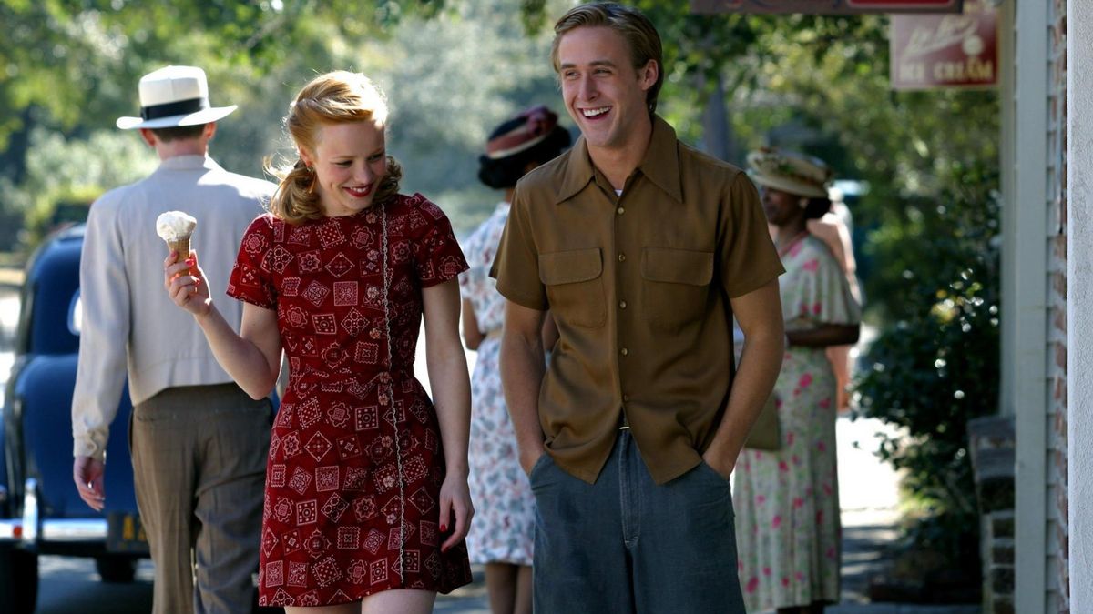 Ryan Gosling y Rachel McAdams en un fotograma de El diario de Noa.