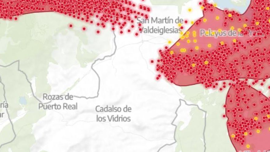 Situación de los dos nuevos municipios desalojados en el entorno de los incendios
