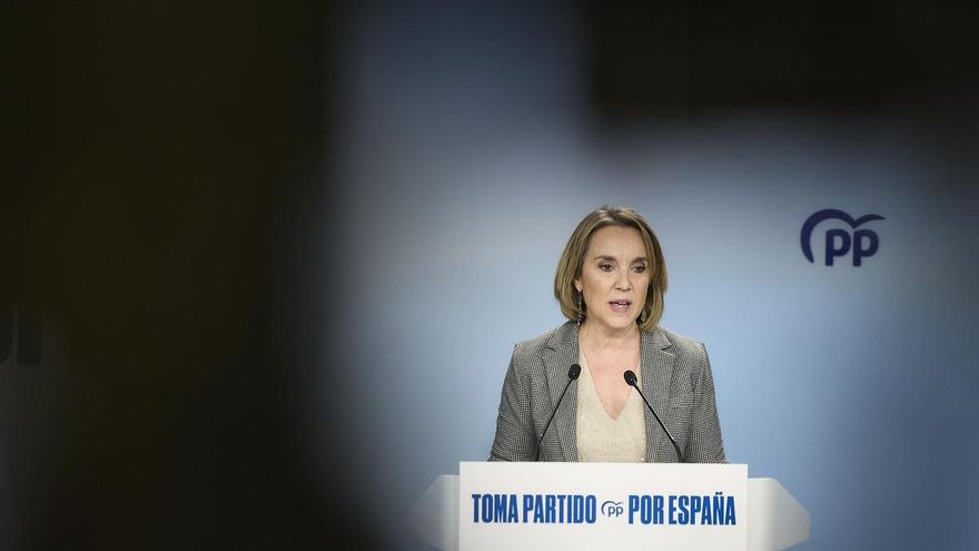 Archivo - La vicesecretaria de Regeneración del Partido Popular, Cuca Gamarra, durante una rueda de prensa posterior a la reunión del Comité de Dirección del PP, en la sede del PP, a 15 de diciembre de 2025, en Madrid (España).