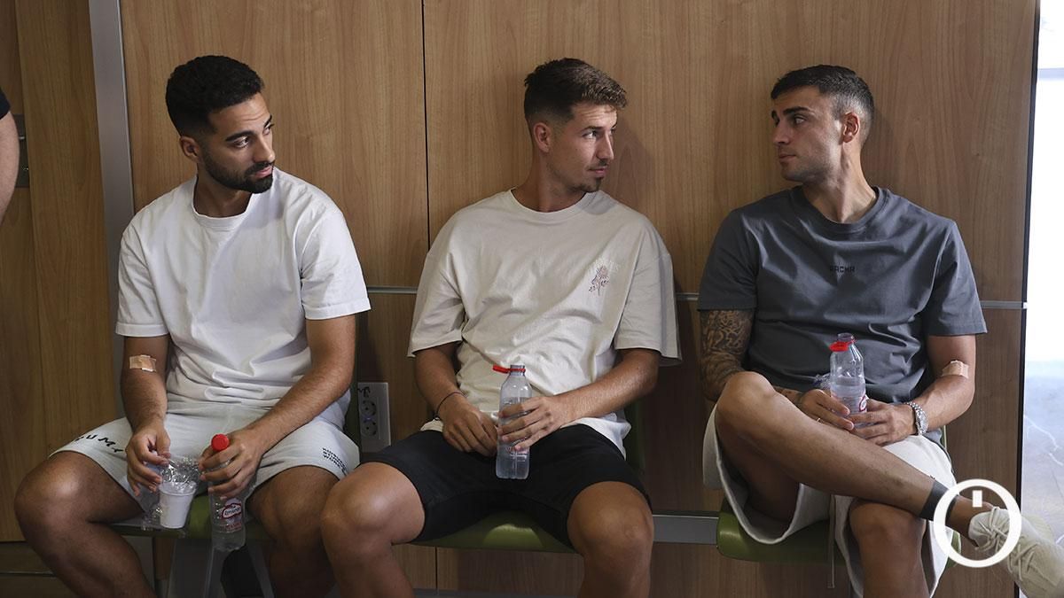 Reconocimientos médicos a los jugadores del Córdoba CF en el Hospital San Juan de Dios