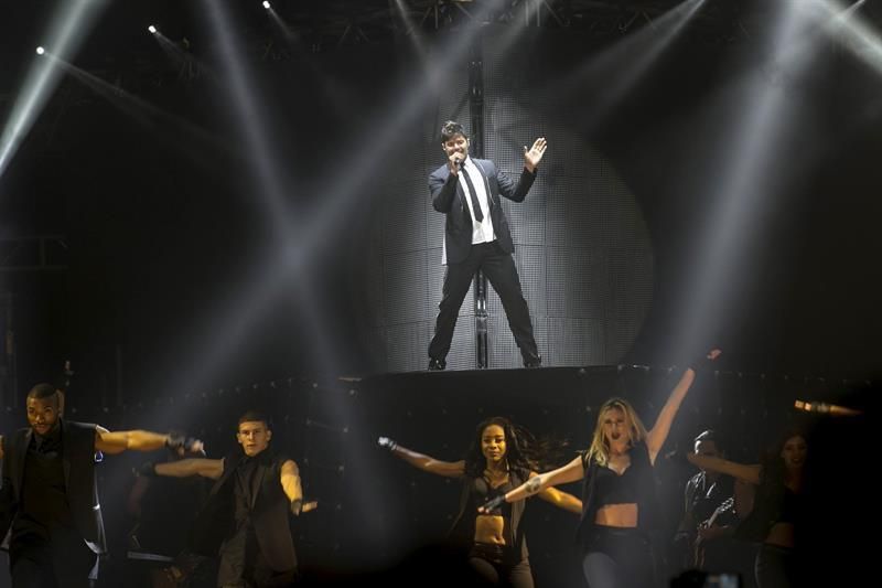 Ricky Martin, durante su actuación en Las Palmas de Gran Canaria. (EFE / Quique Curbelo)