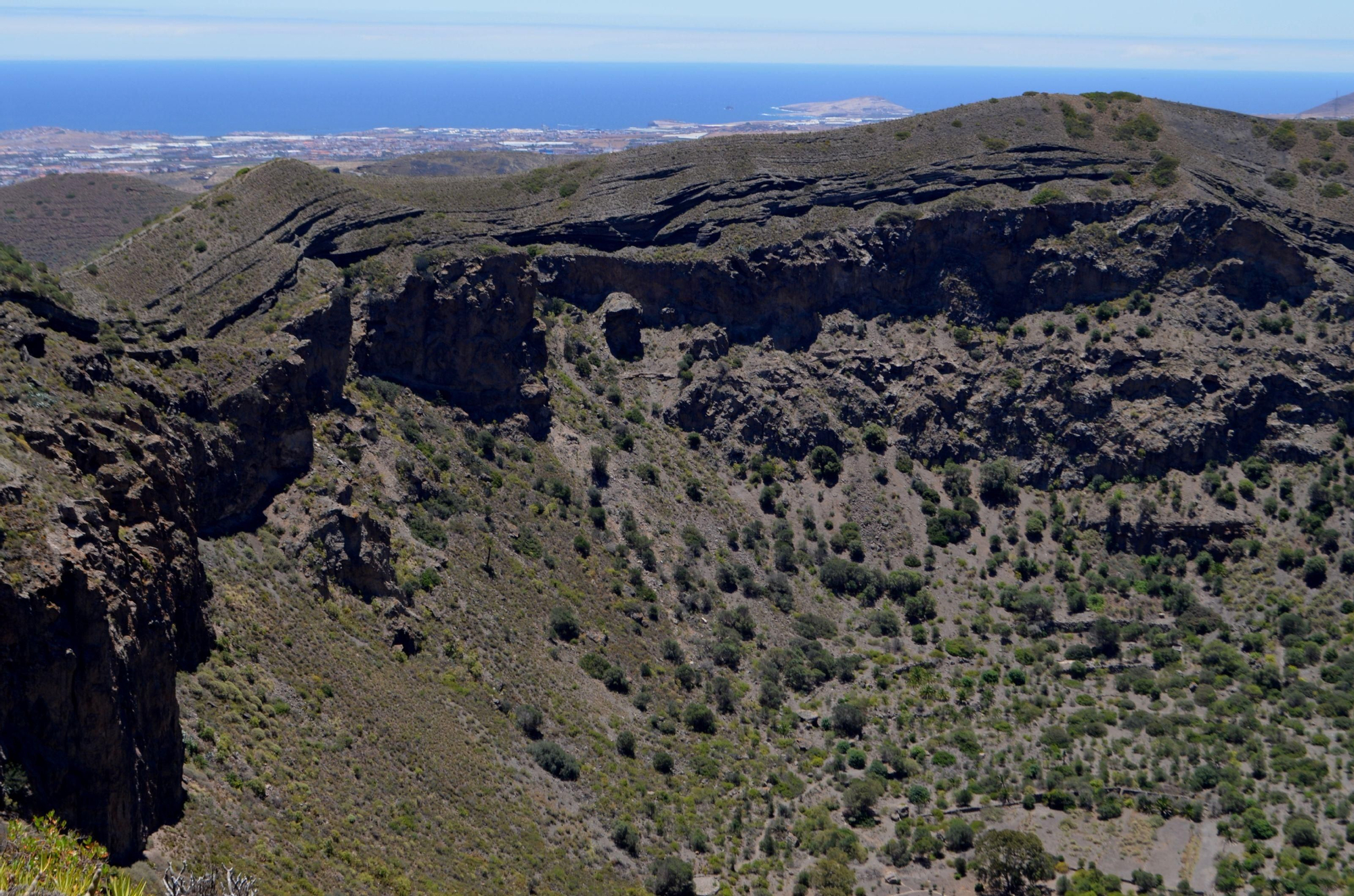 La caldera de Bandama desde arriba