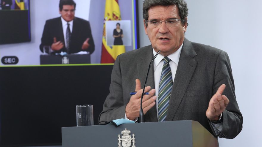 El ministro de Seguridad Social y Migraciones, José Luis Escrivá, comparece en rueda de prensa posterior al Consejo de Ministro celebrado en Moncloa, en Madrid (España), a 29 de septiembre de 2020.