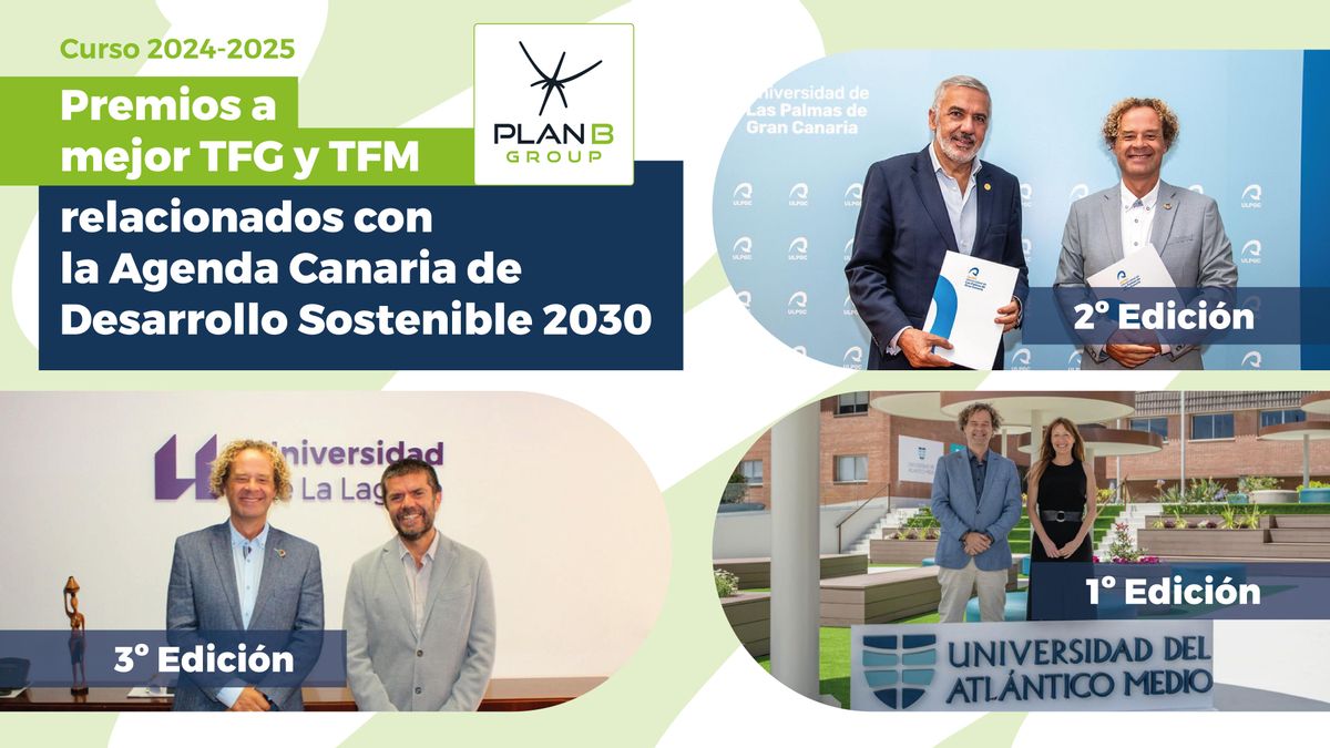 Premios al mejor TFG y TFM en su primera, segunda y tercera edición.