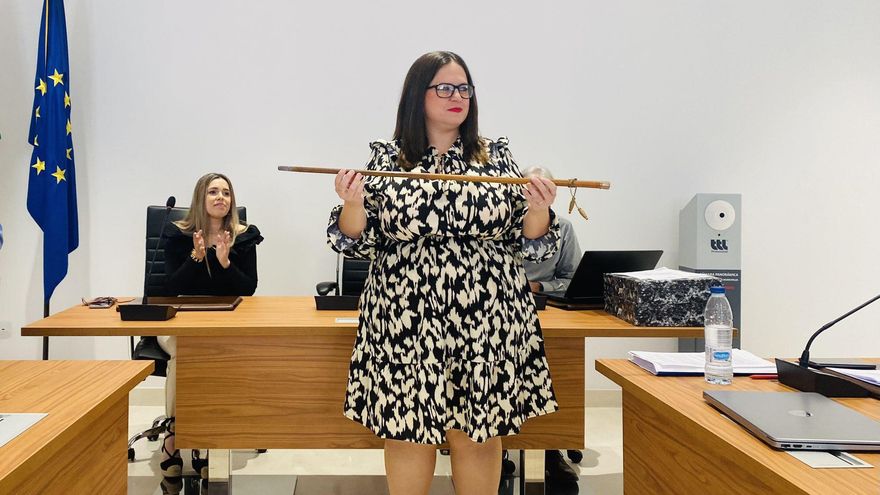 Ana Cristina Arévalo, el día de la toma de posesión.