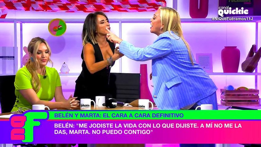 Primer espectáculo lamentable de 'Ni que fuéramos', con Belén Esteban y Marta Riesco insultándose a gritos
