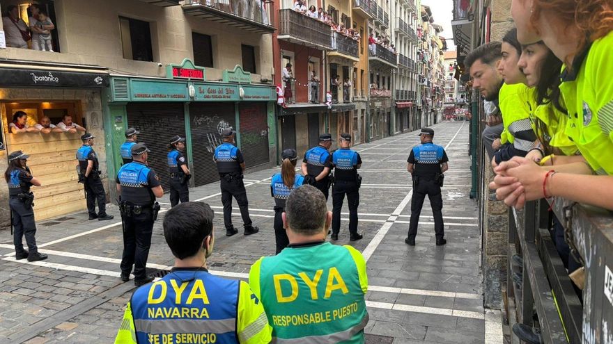 Un albaceteño resulta herido en un encierro durante el quinto día de los Sanfermines