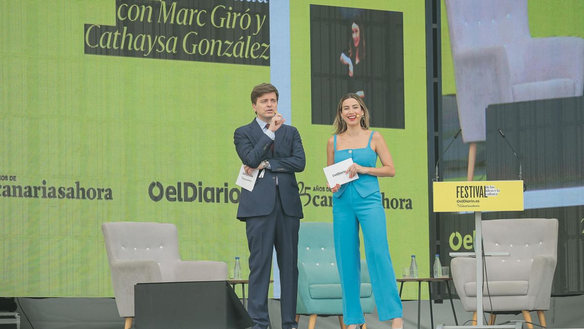 Los presentadores Marc Giró y Cathaysa González dan la bienvenida.