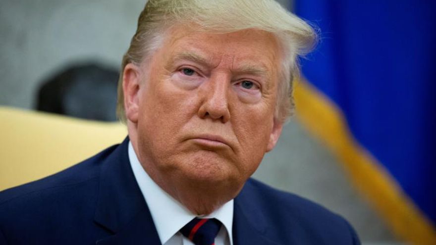 US President Donald J. Trump listens to remarks during a meeting with President of Italy Sergio Mattarella (not pictured) in the Oval Office of the White House in Washington, DC, USA, 16 October 2019.