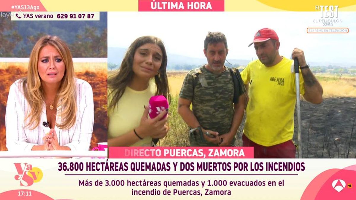 YAS Verano: Pepa Romero calmó a una reportera de Antena 3 por su susto en  los incendios: "No tenemos que meternos en el fuego"