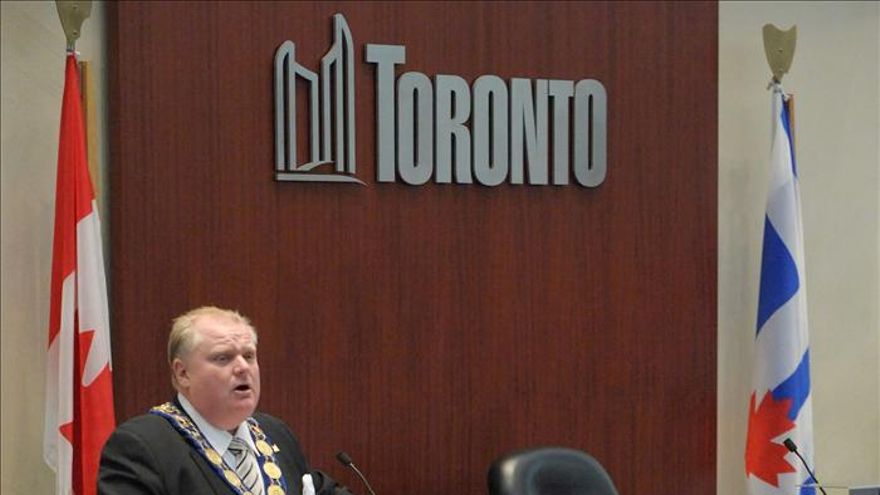 El alcalde de Toronto contra las cuerdas por un supuesto vídeo en el que se droga