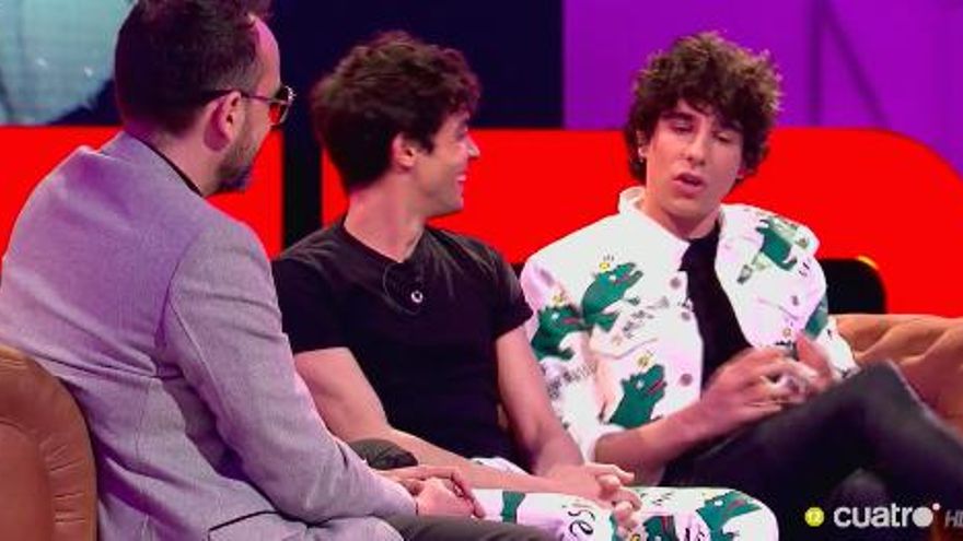 Los Javis, junto a Risto Mejide