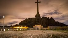 Panorámica nocturna de alta exposición de 30" desde la Hospedería del Valle de los Caídos
