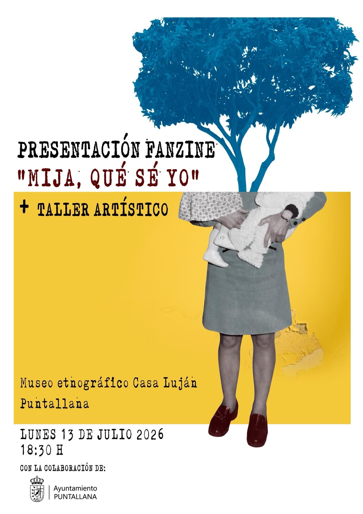 Cartel de la presentación de ‘Mija, qué sé yo’, 2026. Ilustración: Elisa Brito