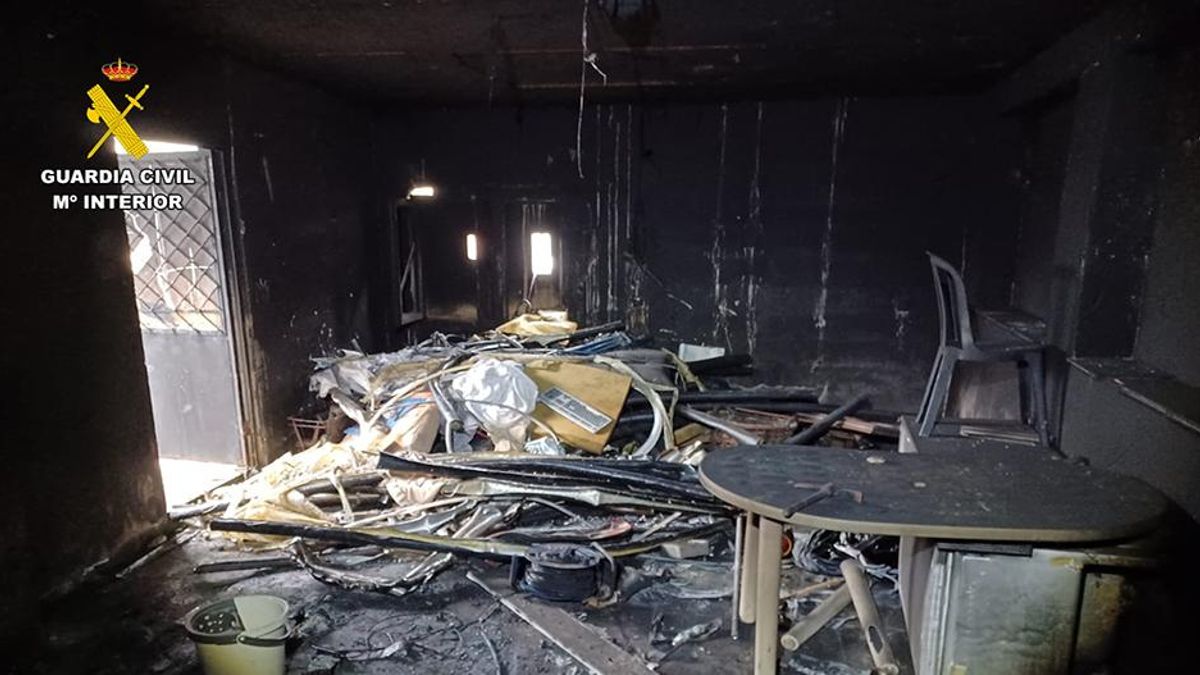 Imagen de archivo del incendio en una vivienda en la que quemaban cobre robado que afectó a las comunicaciones