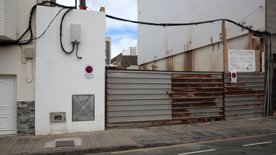 Obras de edificación en solar de Calle Pavía nº15