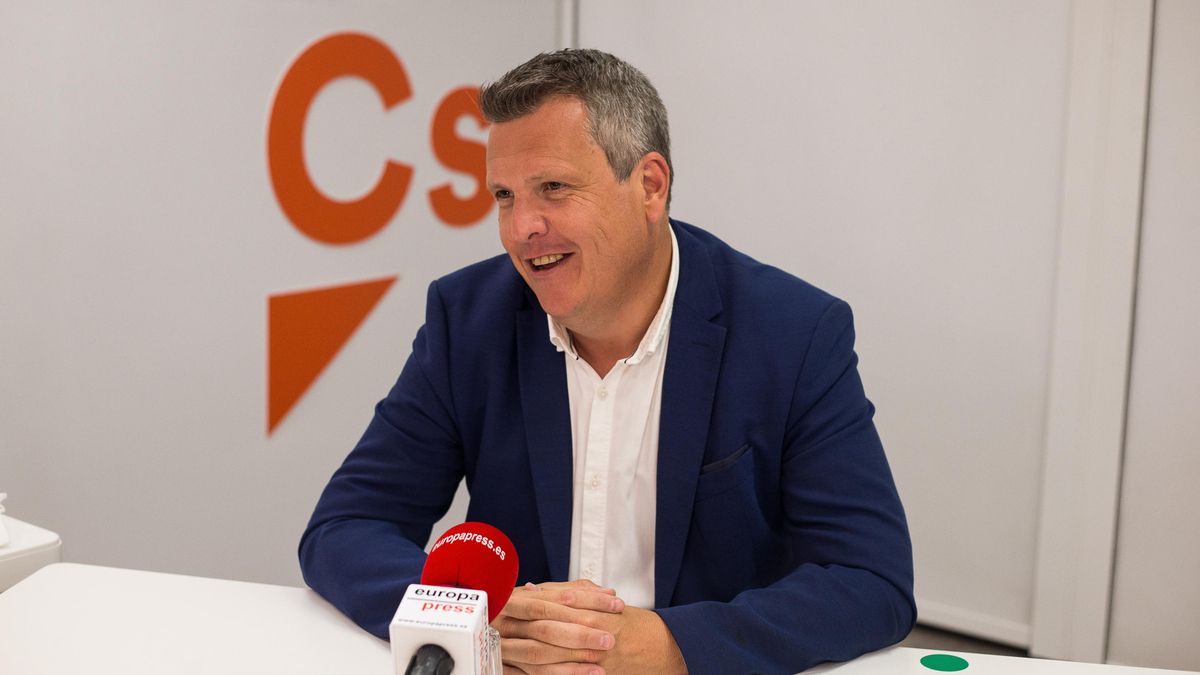 El Vicesecretario general de Ciudadanos, Carlos Cuadrado, atiende a Europa Press en la sede de su partido en Madrid.