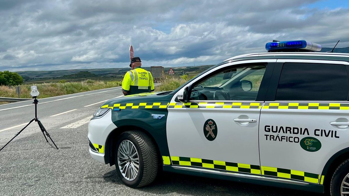 Un radar pilla a un conductor a más de 160 kilómetros por hora en un tramo de 70 en Cuzcurrita