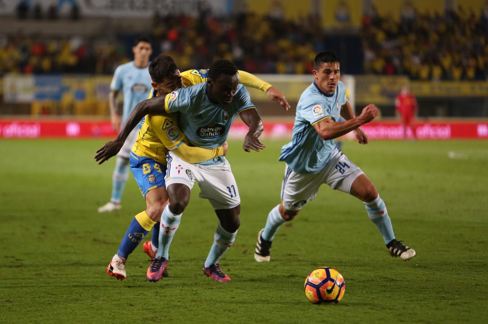 Imágenes del partido disputado en el Estadio de Gran Canaria entre la UD Las Palmas y el Celta de Vigo. Alejandro Ramos.