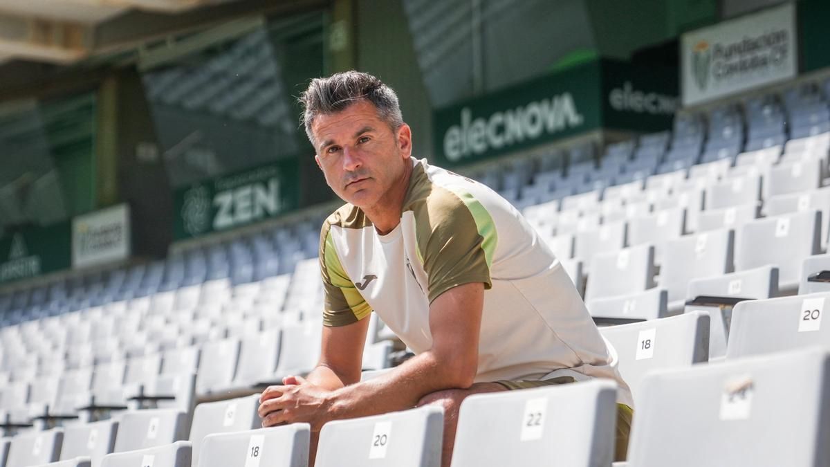 El entrenador del Córdoba CF, Iván Ania, en una entrevista para Cordópolis